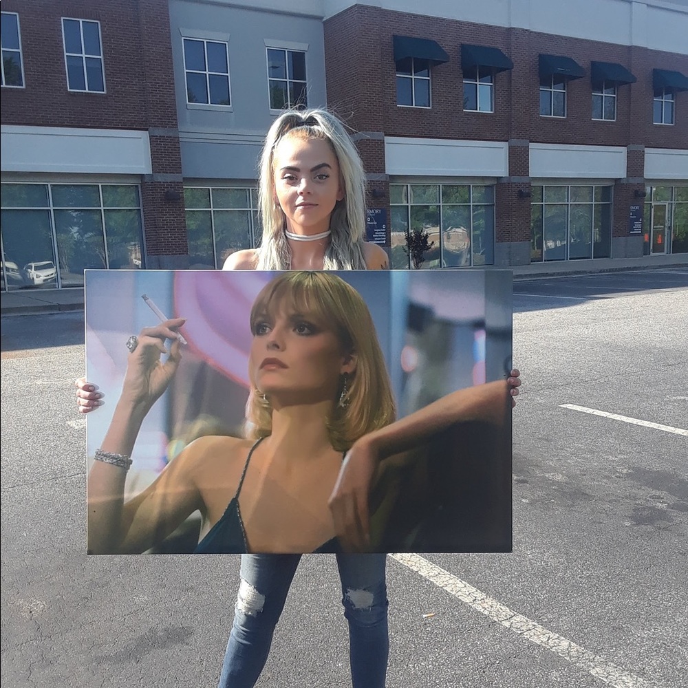 40” x 30” Canvas with Elvira from Scarface